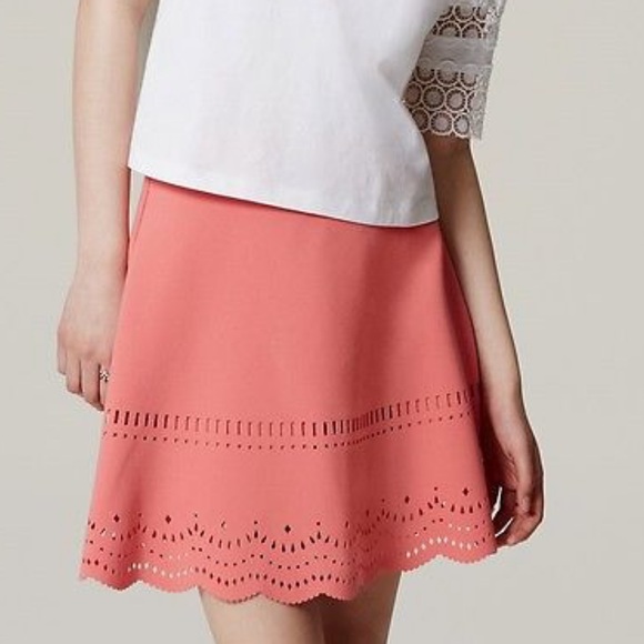 Loft Eyelet Scallop Skirt - Picture 2 of 5